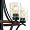 Westinghouse Chandelier 60W 5-Light Barnwell, Textured Iron Barnwood Clear Hammered Glass 6331900 - alternate 2
